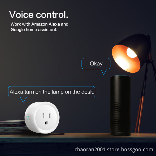 Mini Smart Wifi Plug Socket Wireless Outlet Enable Amazon Alexa Google Home Mobile App 220V US Smart Plug